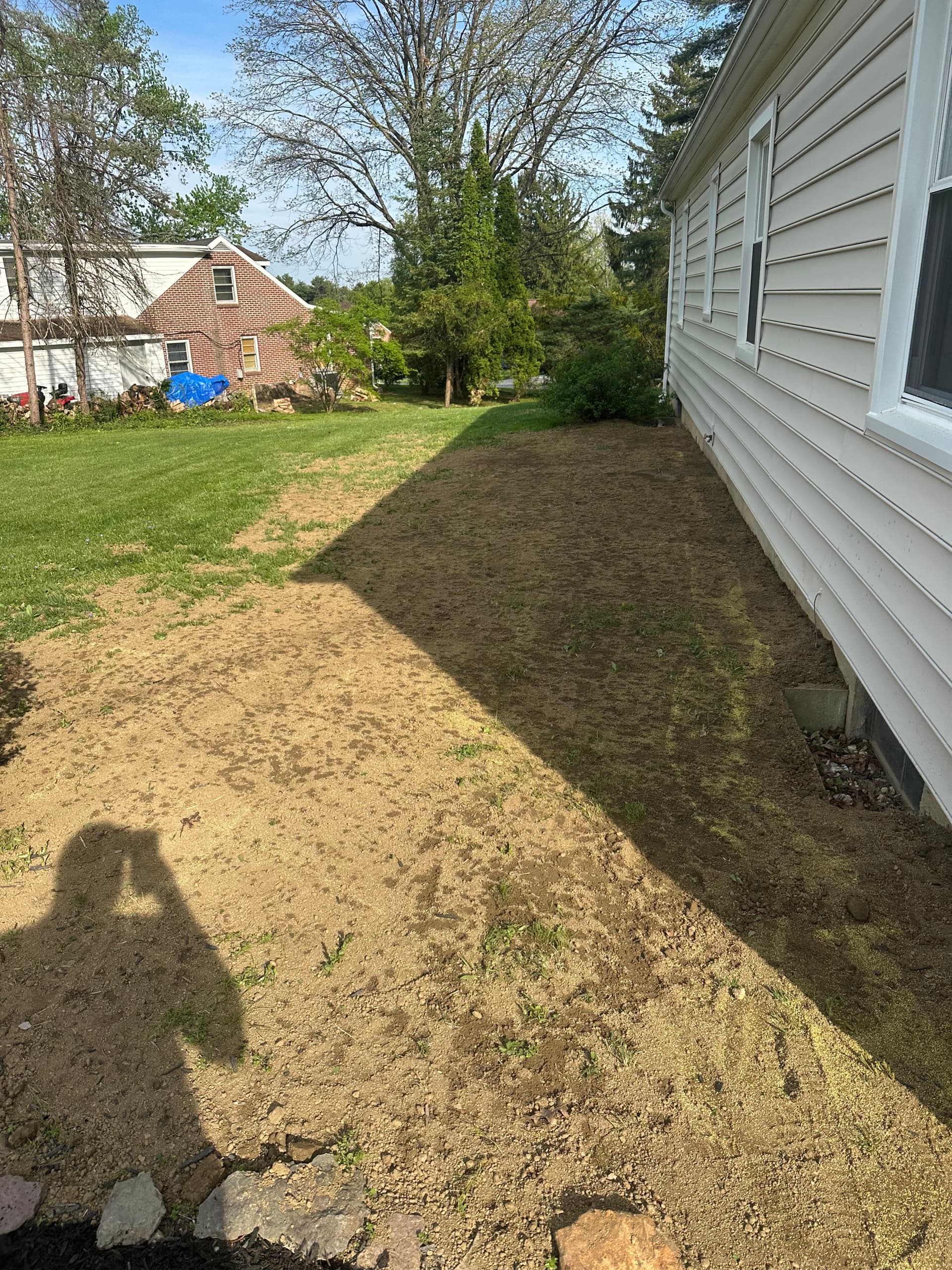 Lawn Regrading, Fresh Mulch and a Full Reset image