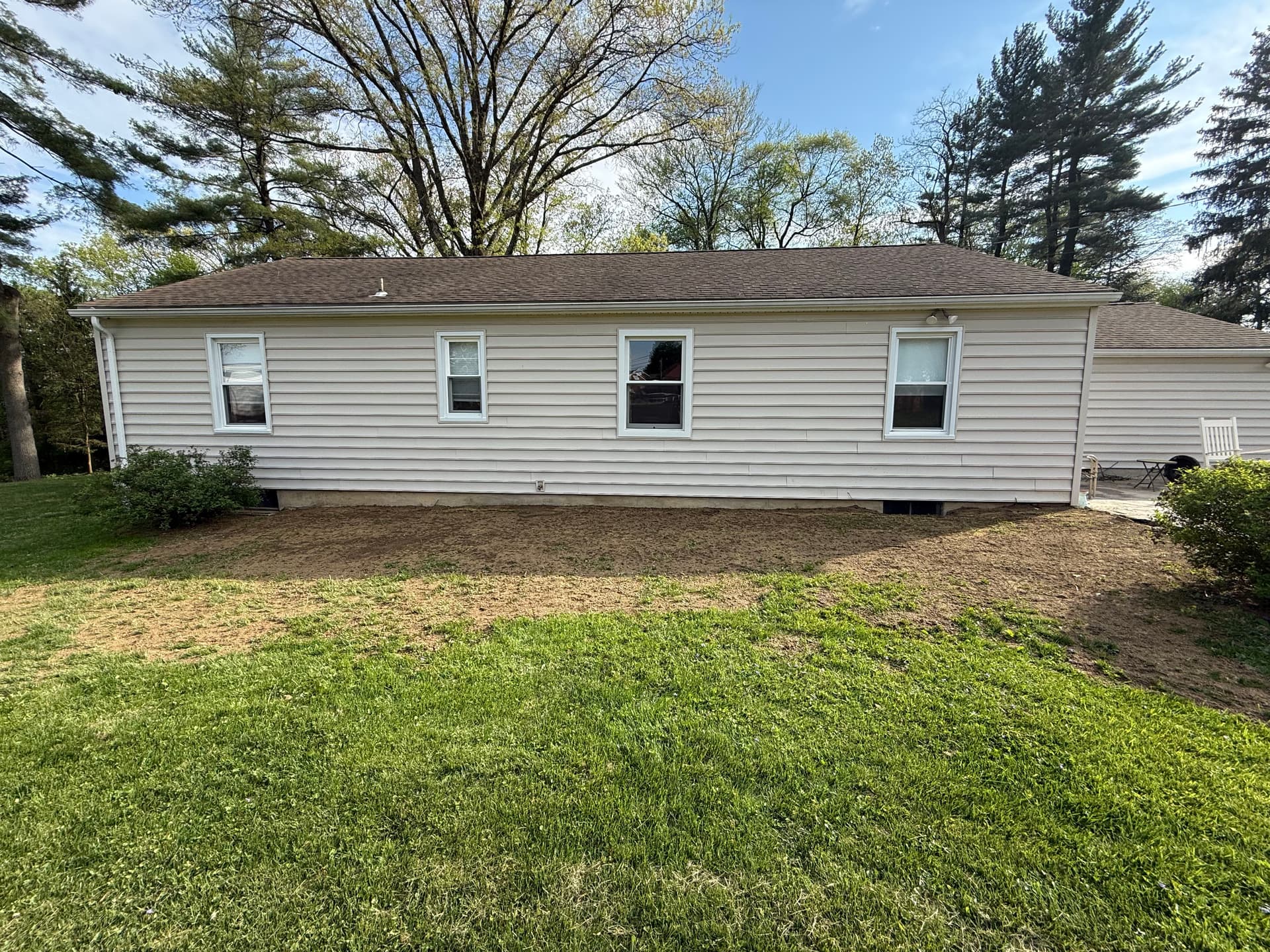 Gallery photos for Lawn Regrading, Fresh Mulch and a Full Reset: Image #1