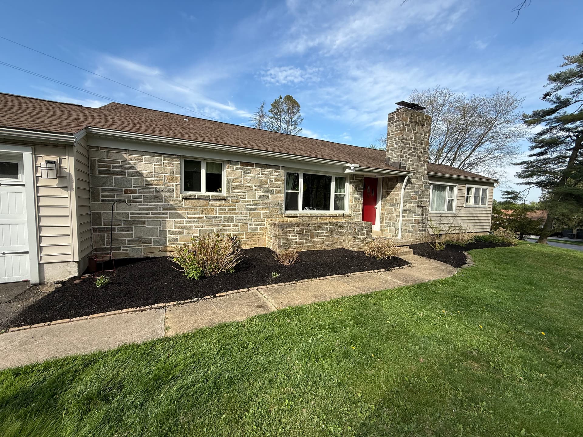 Gallery photos for Lawn Regrading, Fresh Mulch and a Full Reset: Image #3